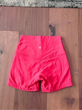Lulu Align High-Rise Pink Shorts